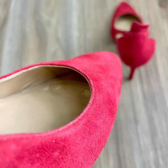 Michael Kors Cersei Red Suede Size 7 M EUC - Picture 7 of 8
